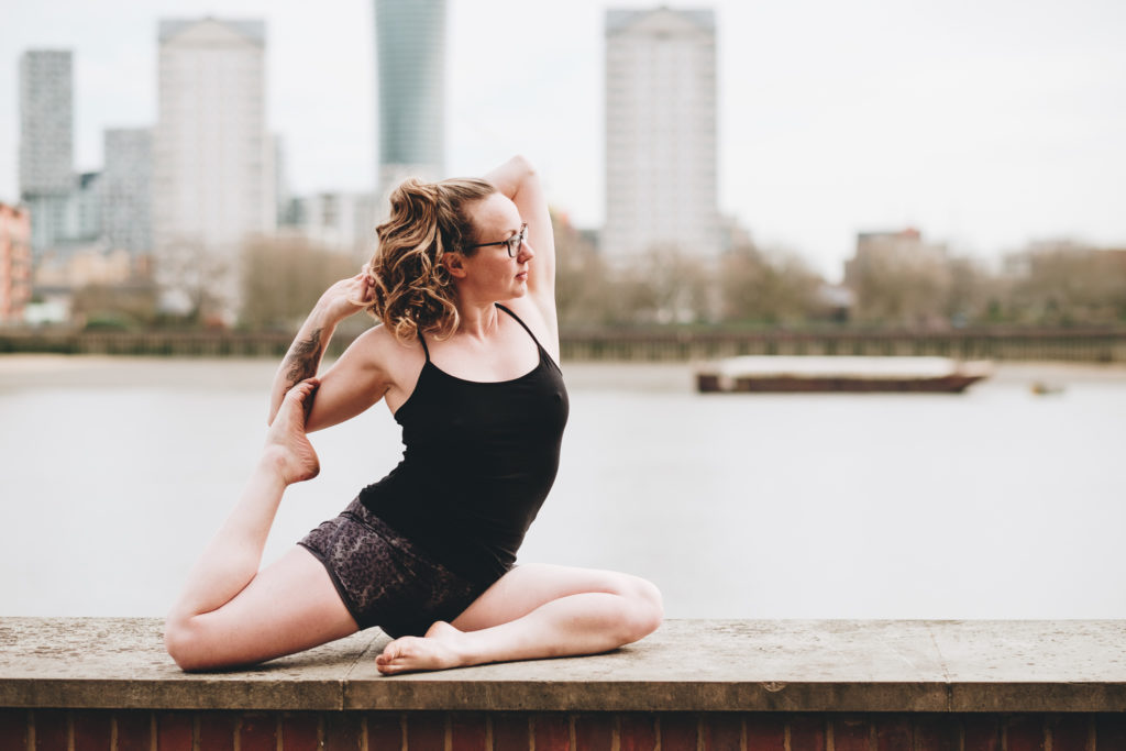 FXT13043 Surrey London Yoga Photographer Stretch Breathe Smile | Central London Yoga Photography